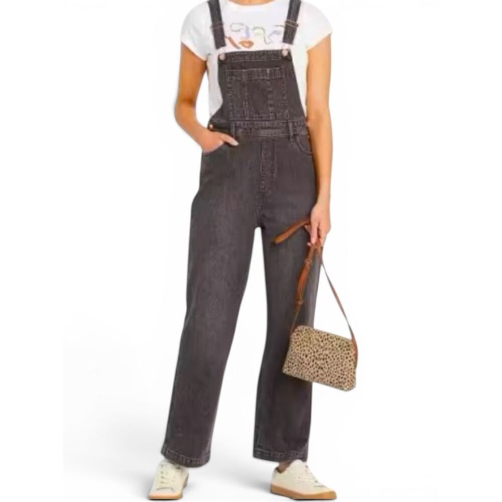 Universal Thread Stone Washed Bib Overalls Sz 8/29R